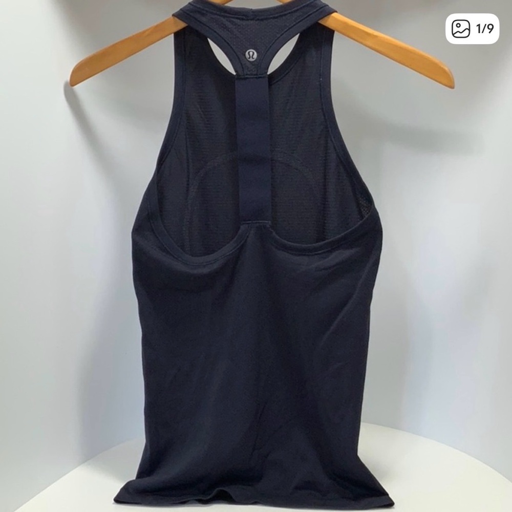Lululemon Racerback Tank Top Size  8| Navy Blue | Workout Athleisure - Picture 7 of 11